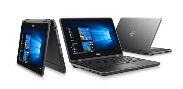 A selection of Dell laptops.