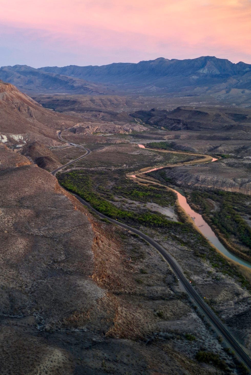 panoramic view of the borderlands southwestern us and mexico