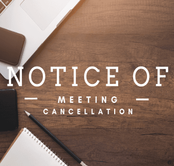 Meeting Cancellation