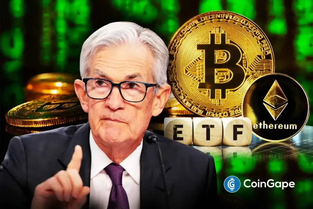 Bitcoin, Ether ETF Data Signals Selloff Sentiment Ahead of Fed Jerome Powell Speech Today