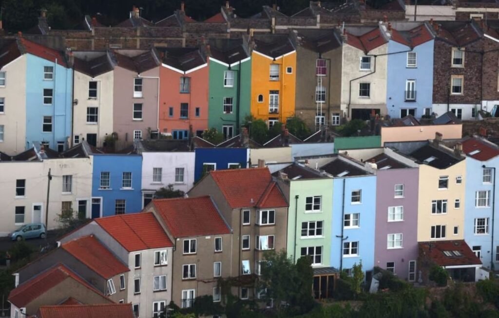 UK house prices fall year on year as rental growth slows to four-year low