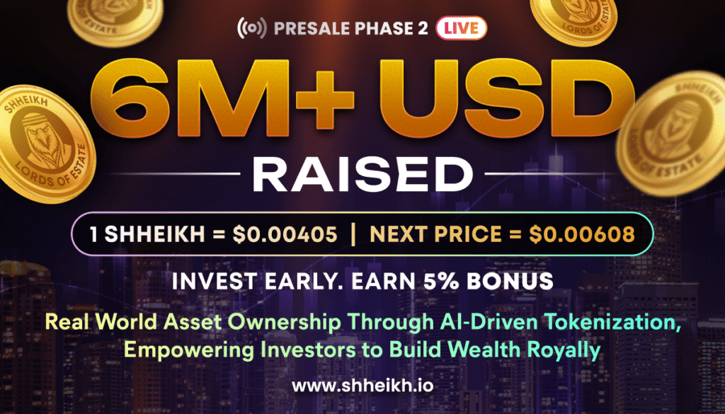SHHEIKH Token Raises $6.27 Million in Presale as AI and RWA Project Gains Traction