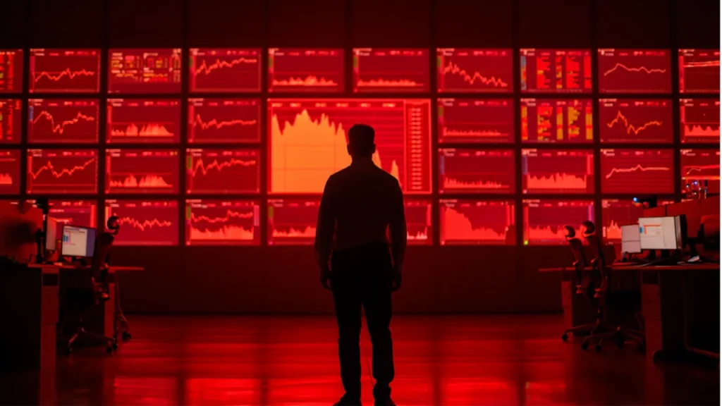 Sensex drops over 1,000 points; IT rout drags Nifty below 25,500