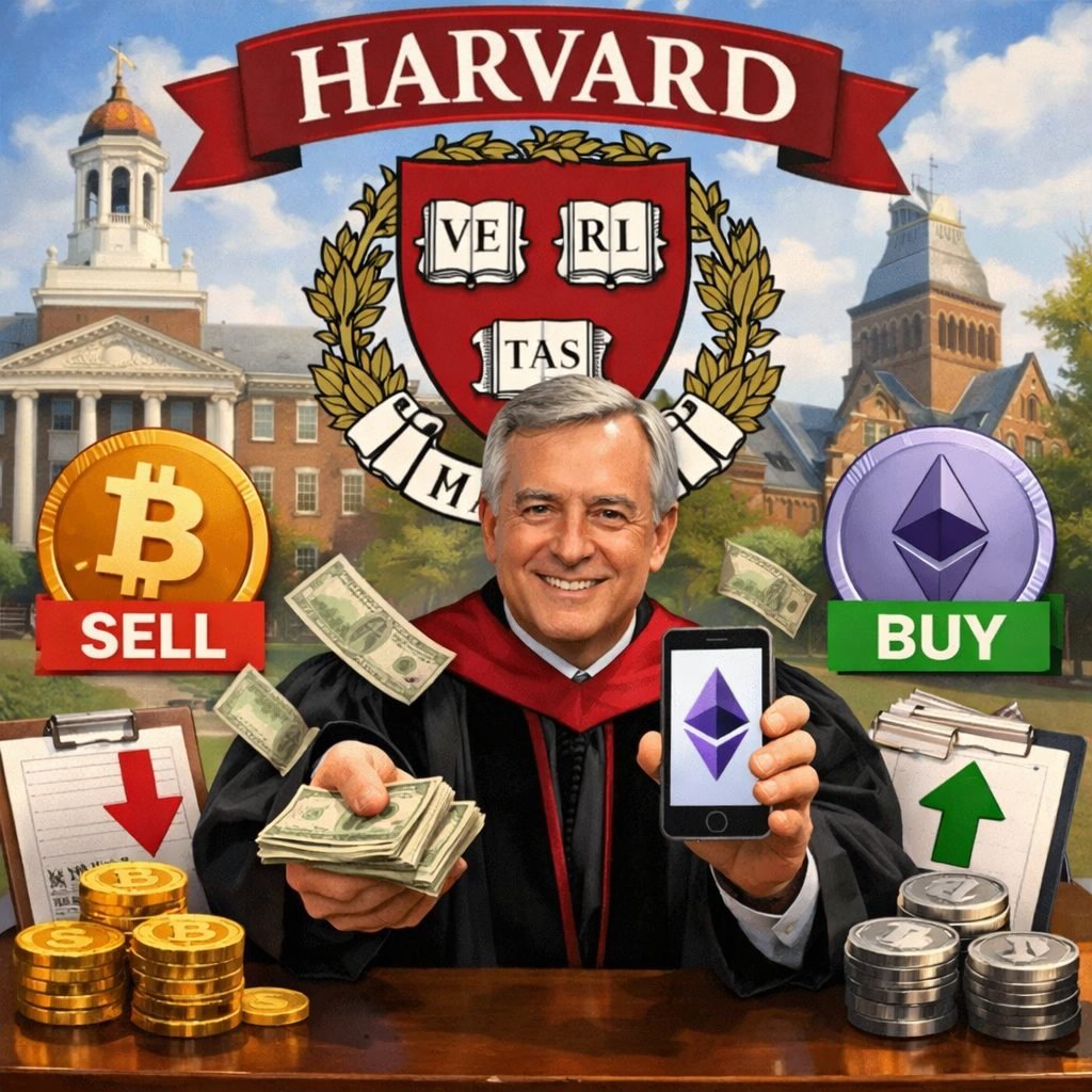 Harvard Picks ETH USD After Trimming Bitcoin ETF Exposure